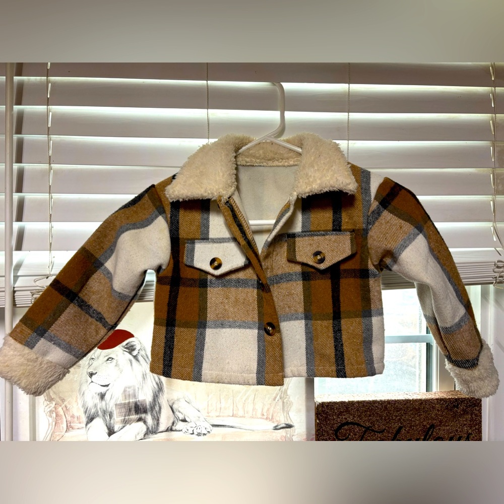 Girls crop flannel